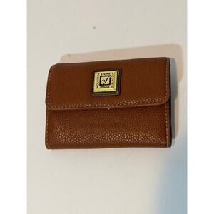 Stone Mountain Women's Faux Leather Tri-Fold 20 Cardholder Bill Wallet Brown New